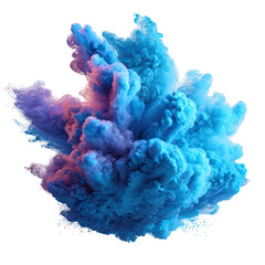 Fototapeta premium Vibrant, colorful explosion of smoke or paint