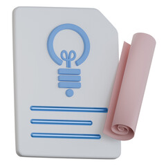 Knowledge Base Article 3D Icon Colorful Style