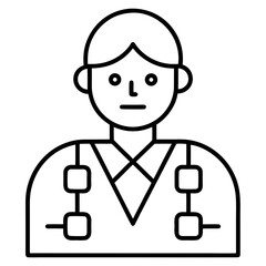 Obraz premium project planning icon one line art