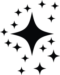 glowing light effect collection. Bright firework sign. magic party light. Rating star symbol. Collection of bright fireworks. modern Retro futuristic icons
