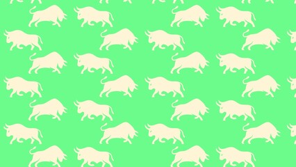 Bull fighting pattern design multicolored