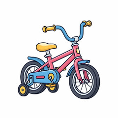 Colorful children's tricycle with training wheels and fun design for toddlers