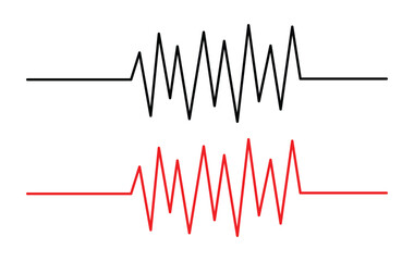 Heartbeat line collection with heart symbol, cardiology, medical pulse, ECG, EKG design, healthcare clipart vector illustration, health monitoring, digital heartbeat graphics in eps 10.