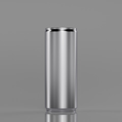 Energy drink soda can mockup template , isolated on grey background. High resolution