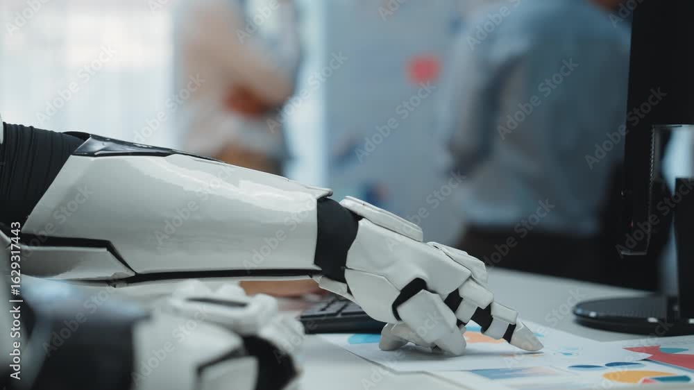 Poster ai-enhanced solutions helping business professionals evaluate financial insights and improve data-dr