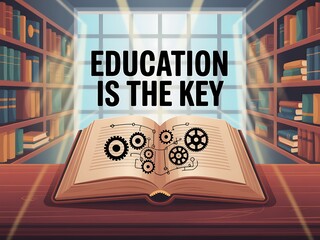 Unlock your potential through education with this captivating image of knowledge and learning resources