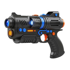 Futuristic laser tag gun toy with lights
