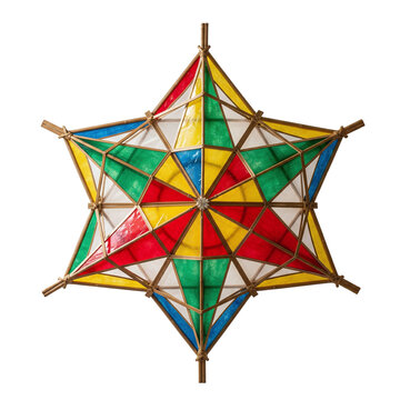 Colorful traditional Filipino parol lantern star