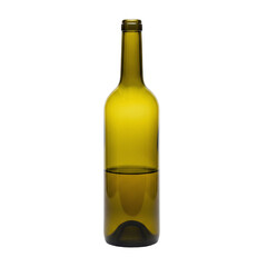 Half-full bottle of white wine