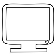 monitor Icon line