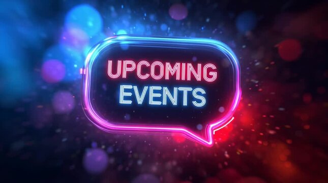 neon lights future vip upcoming events banner background for business, marketing and advertising events