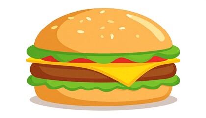 Cartoon hamburger