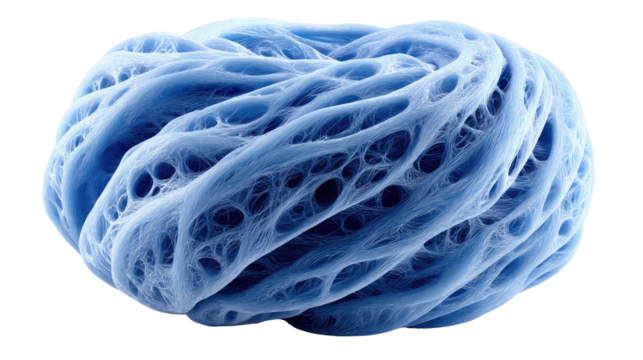 Abstract Blue Structure: A stunning close-up of an intricate, abstract blue structure, its delicate details and mesmerizing patterns sparking curiosity.