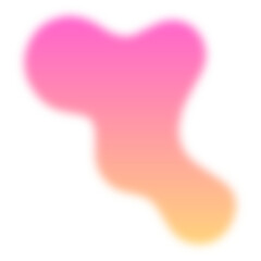 Colorized Abstract smoky steam Liquid Blob with Gradient Style 6