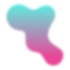 Colorized Abstract smoky steam Liquid Blob with Gradient Style 6