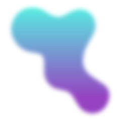 Colorized Abstract smoky steam Liquid Blob with Gradient Style 6
