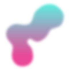 Colorized Abstract smoky steam Liquid Blob with Gradient Style 7