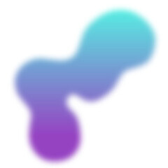 Colorized Abstract smoky steam Liquid Blob with Gradient Style 7