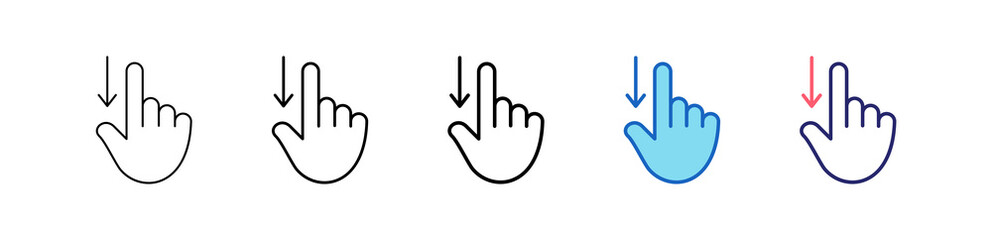 Obraz premium Swipe Down