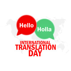 Vector graphic of International Translation Day for International Translation Day celebration.
