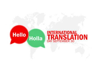 Vector graphic of International Translation Day for International Translation Day celebration.