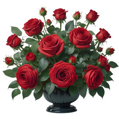 Fototapeta premium bouquet of red roses