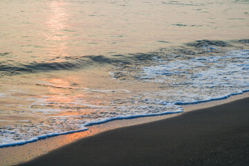 beach in the morning