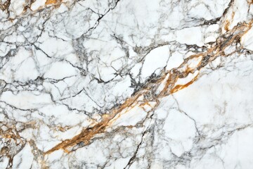 White marble texture with gray and gold veining, exhibiting a swirling, intricate pattern of natural stone
