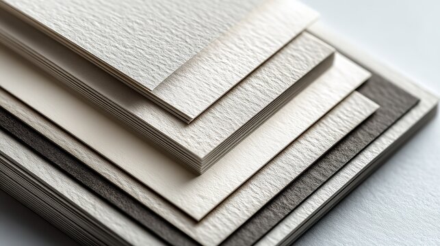"Textured Paper Samples in Neutral Tones for Graphic Design and Craft Projects"