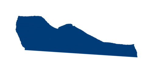 Single blue tape isolated on transparent background