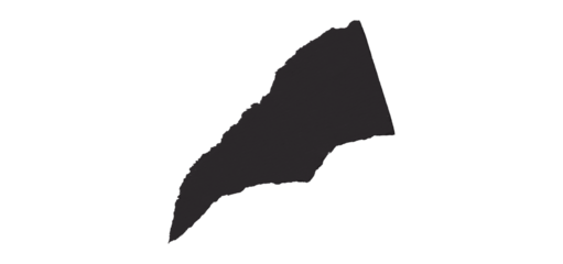 Single black tape isolated on transparent background