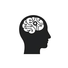 human head with gears