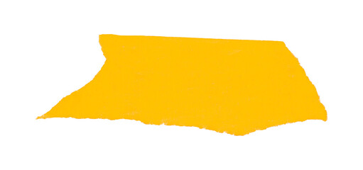 Single yellow tape isolated on transparent background