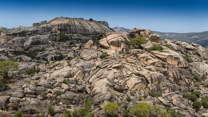Ancient Stone Fortress on Rocky Hill in Kocarli, Aydin