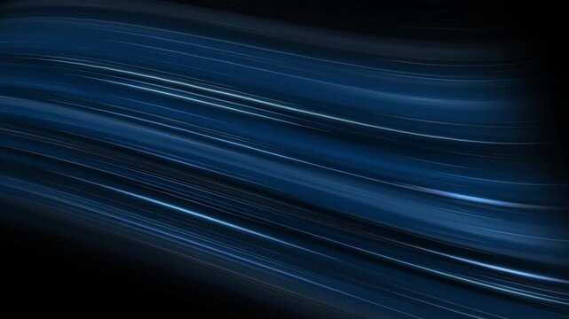 Colorful air flow moving from right to left animation isolated on black background