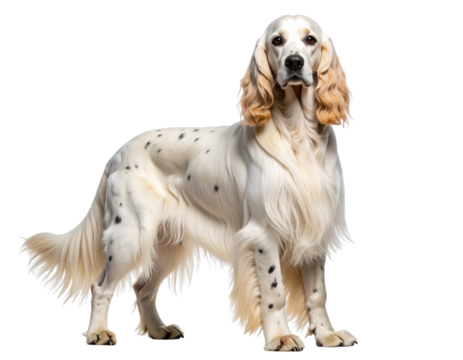 Irish Setter Standing in Profile with Alert Expression, Dynamic Transparent Cutout