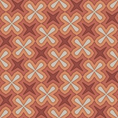 Seamless floral pattern with vintage damask swirls, perfect for textile or wallpaper design