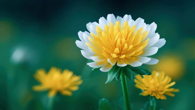 Vibrant Wildflowers in Rewilding Project Bloom, Showcasing Natures Beauty and Resilience in Lush Green Environment