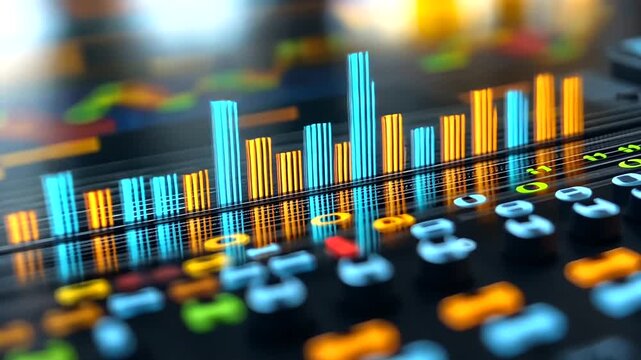 Financial Graph Analysis and Stock Market Data Visualization in 4K Resolution
