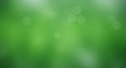 Abstract blurred green background with bokeh lights for eco concepts and nature