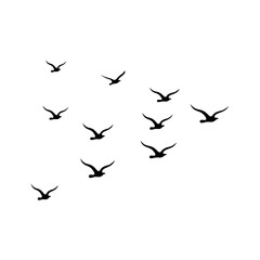 Vector solid black icon for Birdie