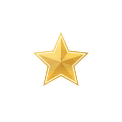 Obraz premium Vector art of vector illustration of a golden star a symbol of success achievement and excellence suitable for awards and recognition