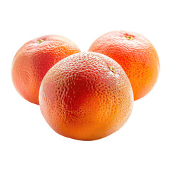 two oranges on a white background