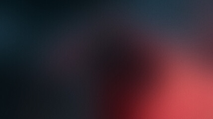 Dark Red and Blue Grainy Noise Texture Background with Gradient Blur