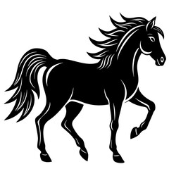 horse silhouette vector