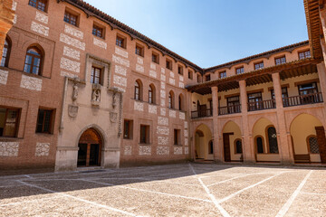 View of the historic Castillo de la Mota, a prominent medieval fortress in Valladolid, showcasing...