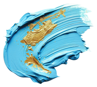 PNG Light blue abstract shape paint white background splattered.