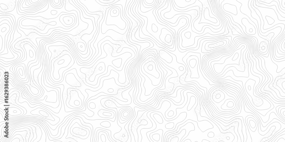 Poster abstract vector lines topographic contour lines grid map seamless pattern. geographic mountain relie