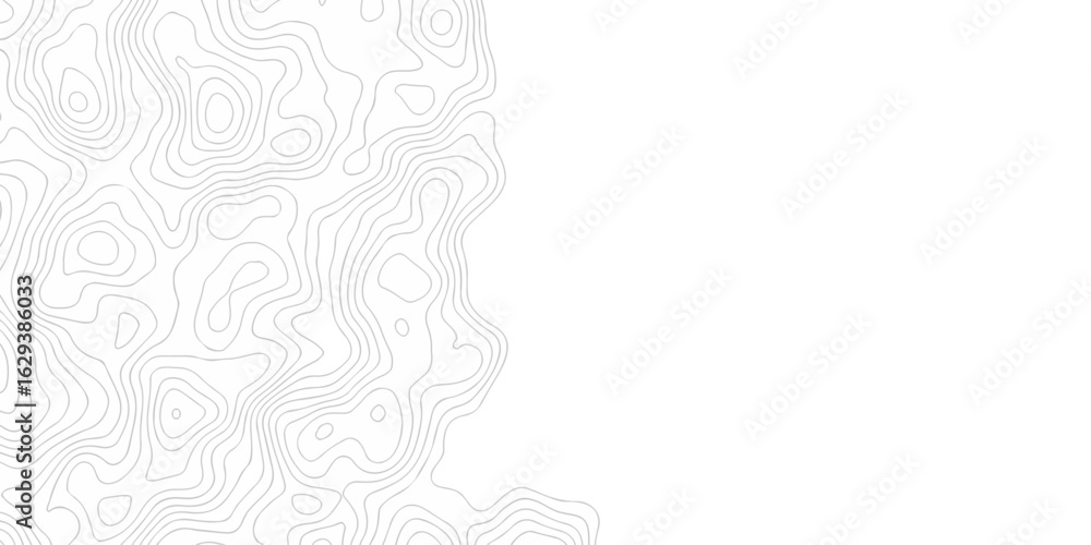 Poster abstract vector lines topographic contour lines grid map seamless pattern. geographic mountain relie