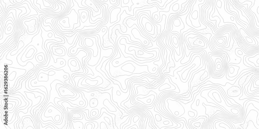 Poster abstract vector lines topographic contour lines grid map seamless pattern. geographic mountain relie